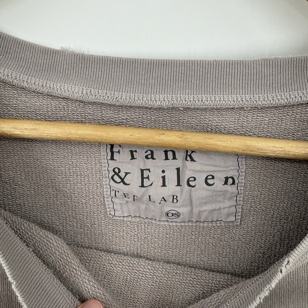 Frank & Eileen Capelet Sweatshirt One Size Minimalist Lounge Luxury Capsule Soft - Picture 6 of 10